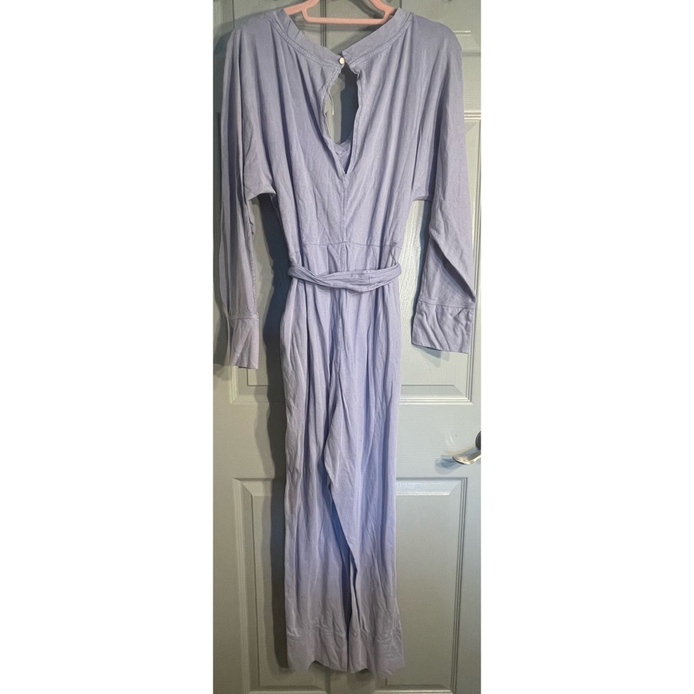 Anthropologie Comfy Knit Jumpsuit Lilac NWT SZ Medium - Picture 9 of 14